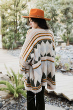 Load image into Gallery viewer, Faux Hair Aztec Pocket Ruana