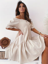 Load image into Gallery viewer, Full Size Ruffled Off-Shoulder Short Sleeve Dress