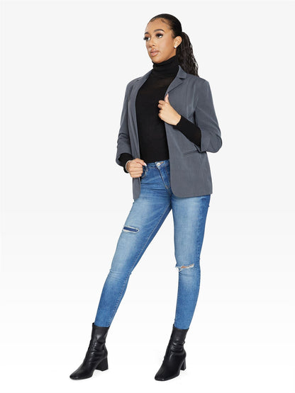 Edge To Edge Blazer Jackets & Coats LoveAdora