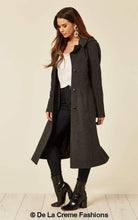 Load image into Gallery viewer, Wool Blend Hooded Mid Length Coat 1704 Jackets &amp; Coats LoveAdora
