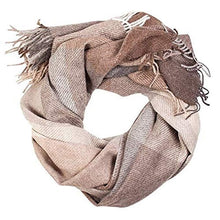 Load image into Gallery viewer, Alpaca wool beige-grey plaid