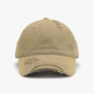 Distressed Adjustable Cotton Baseball Cap