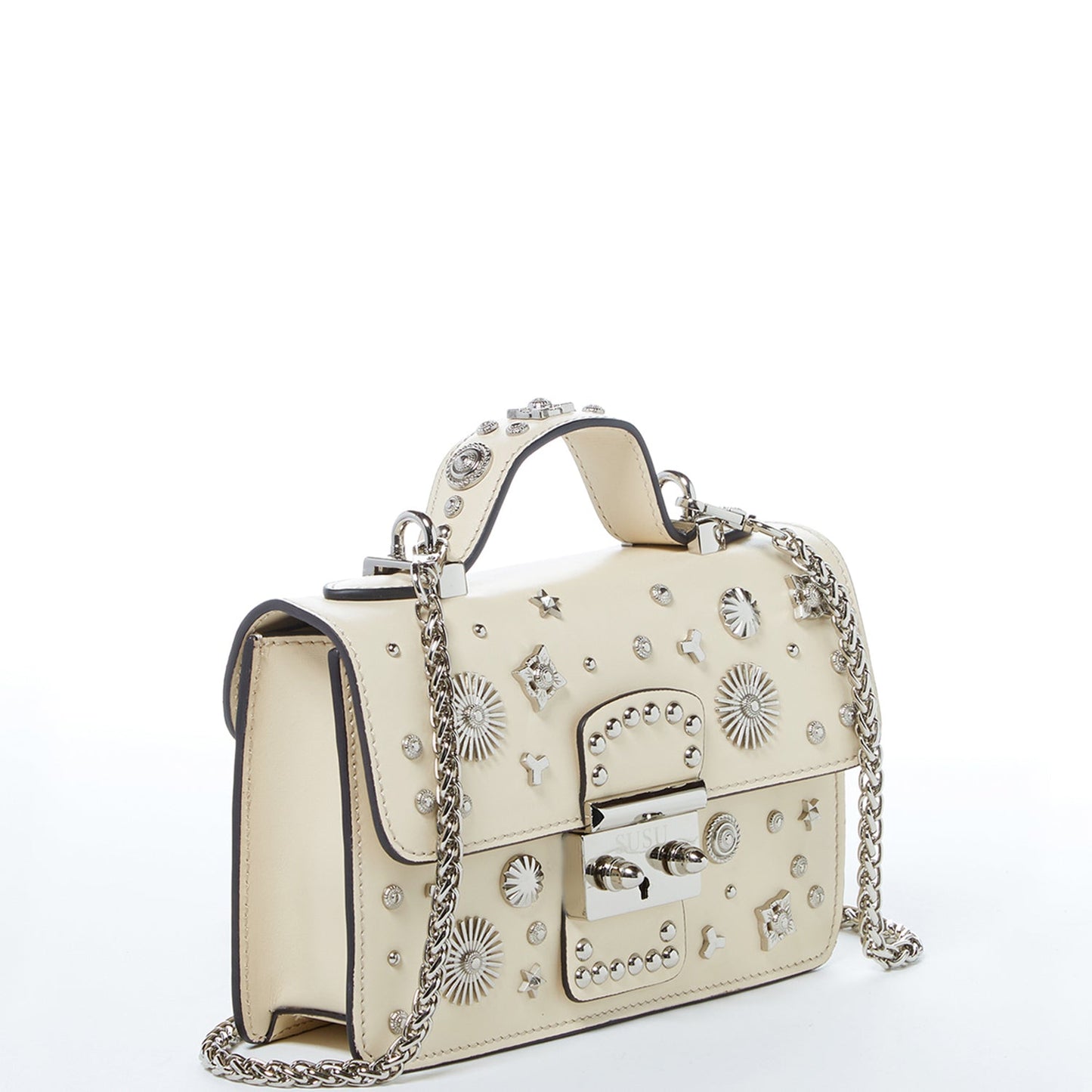 The Hollywood Leather Crossbody with Studs