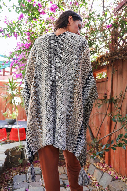 Cuddle Season Crochet Patterned Ruana