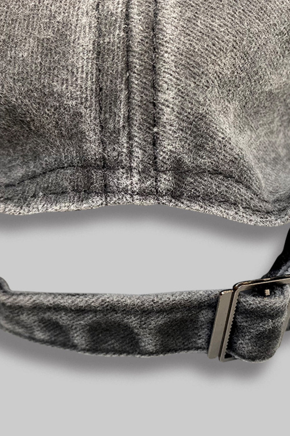 Casual cotton baseball cap with adjustable metal buckle for comfortable fit