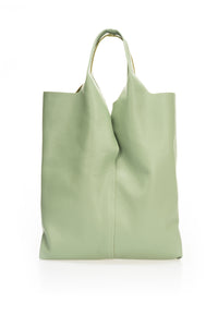 Arina Mint Leather Hobo Style Handbag Handbags LoveAdora