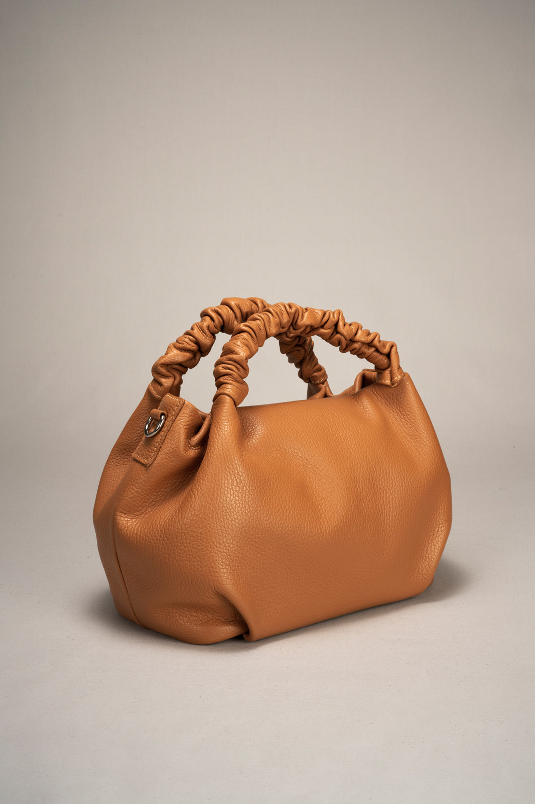 Beautiful cognac color Italian made leather handbag