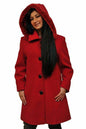 De La Creme - Women's Faux Fur Trim Hooded Coat Jackets & Coats LoveAdora