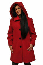 Load image into Gallery viewer, De La Creme - Women&#39;s Faux Fur Trim Hooded Coat Jackets &amp; Coats LoveAdora