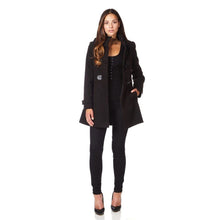 Load image into Gallery viewer, Hooded Toggle Fastened Slim Fit Coat Jackets &amp; Coats LoveAdora