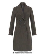 Load image into Gallery viewer, De La Creme - Womens Slim Fit Double Breasted Roll Collared Coat Jackets &amp; Coats LoveAdora