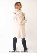 Load image into Gallery viewer, Womens Wool Feel Double Breasted Hooded Coat Jackets &amp; Coats LoveAdora