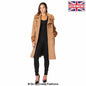 De La Creme - Womens Wool Blend Faux Fur Trim Midi Coat Jackets & Coats LoveAdora