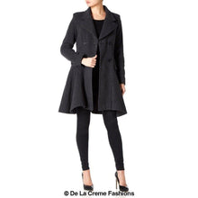 Load image into Gallery viewer, Wool Blend Double Breasted Skater Coat (1102)