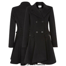 Load image into Gallery viewer, Wool Blend Double Breasted Skater Coat (1102)