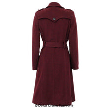 Load image into Gallery viewer, Wool and Cashmere Blend Military Coat