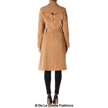 Load image into Gallery viewer, Wool and Cashmere Blend Military Coat