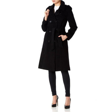 Wool and Cashmere Blend Military Coat