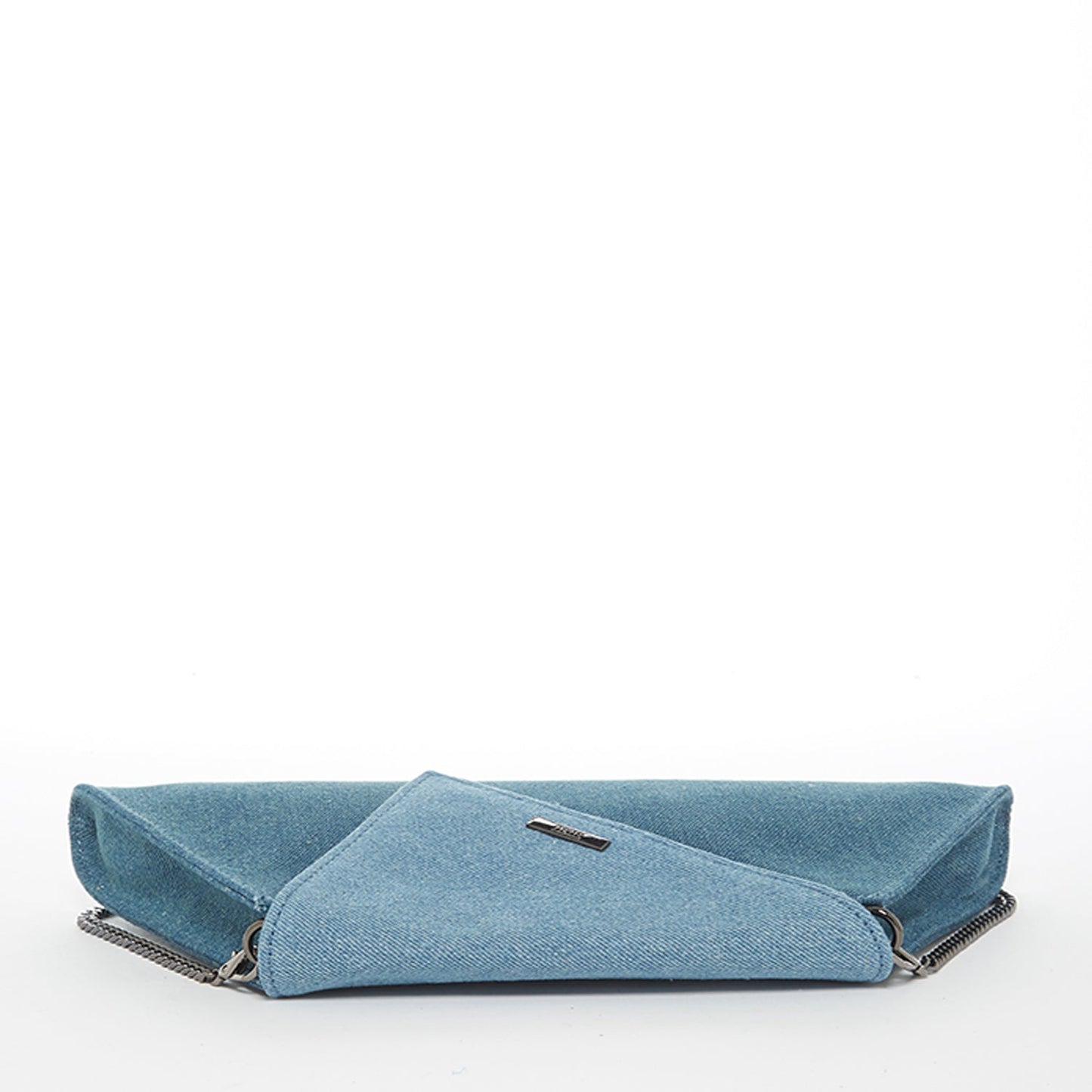 Angelica Denim Clutch Two Tone