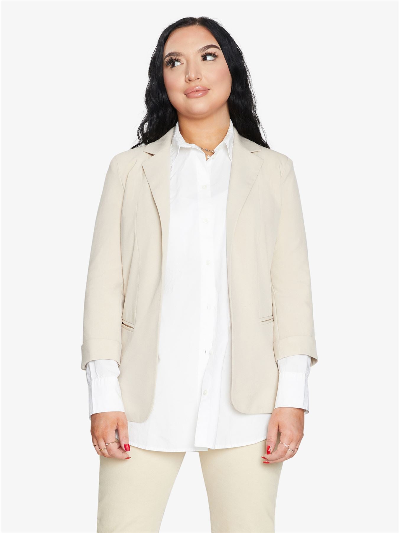 Edge To Edge Blazer Jackets & Coats LoveAdora