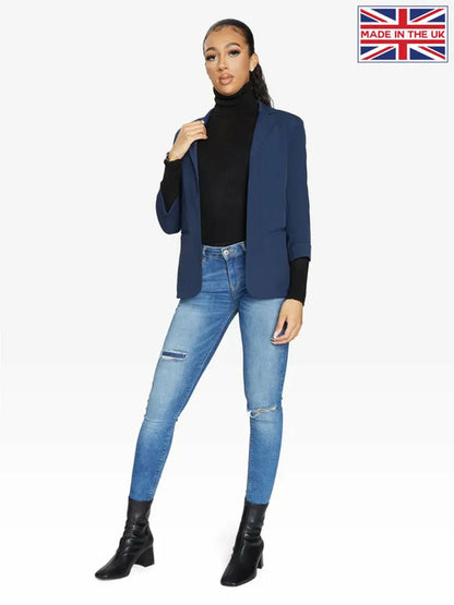 Edge To Edge Blazer Jackets & Coats LoveAdora