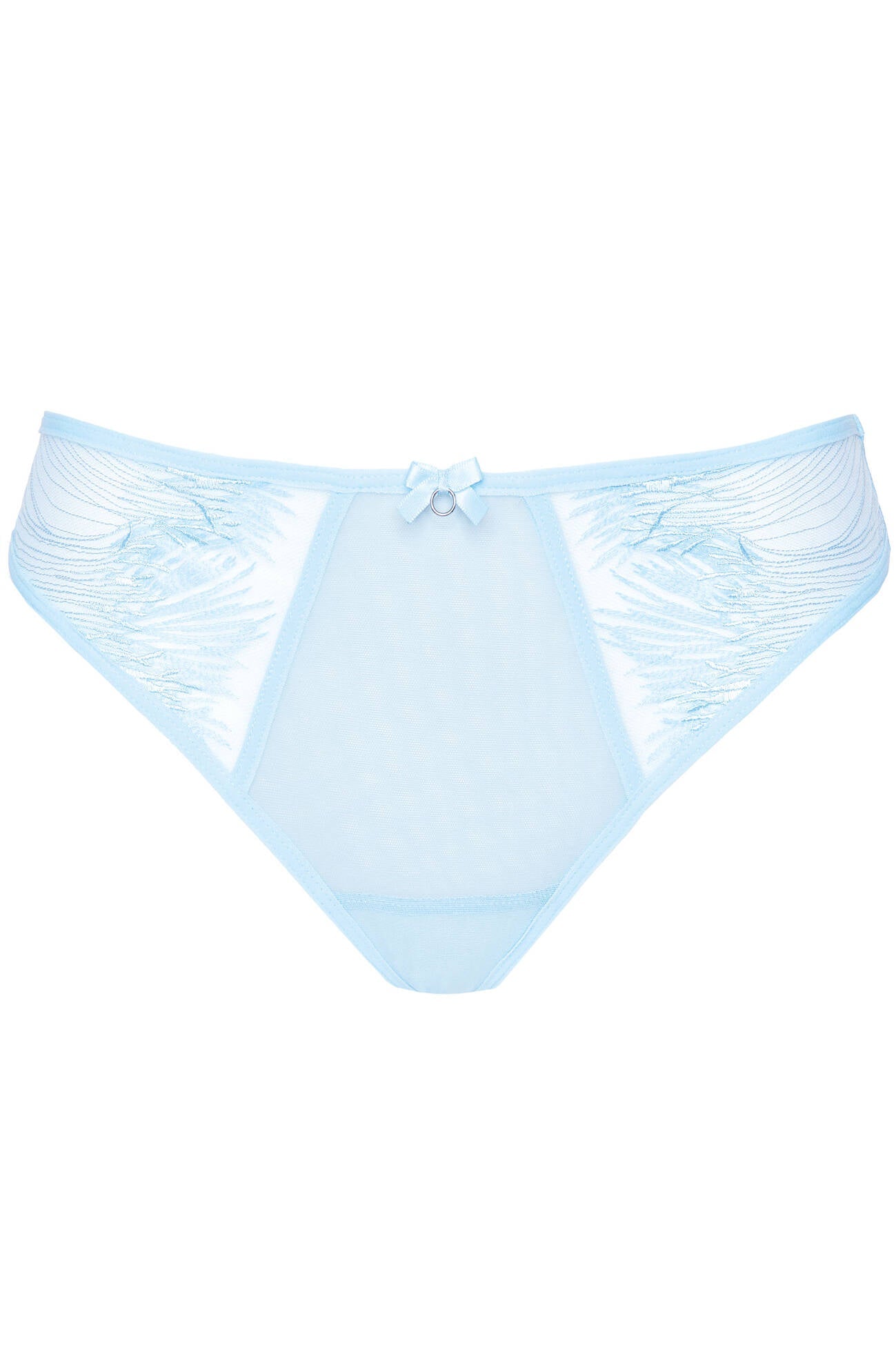 Sheer Mesh Thong Panty Gorteks Mable Baby Blue-2