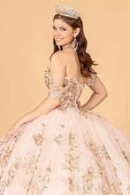 Load image into Gallery viewer, 3D Butterfly Applique Sweetheart w/ Corset Back Quinceanera Dress GLGL3077