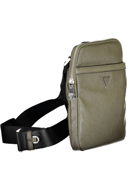 Guess Jeans Green Polyamide Shoulder Bag