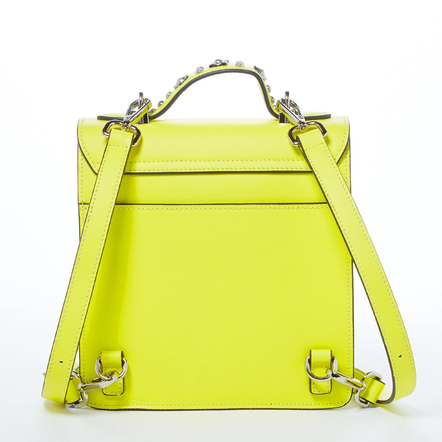 The Hollywood Backpack Purse Leather Yellow