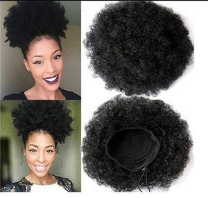 Afro bun wig
