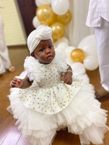 Ife Yellow Dress - Party Wear Yellow Gowns for Baby Girls Online