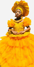 Load image into Gallery viewer, Ife Yellow Dress - Party Wear Yellow Gowns for Baby Girls Online