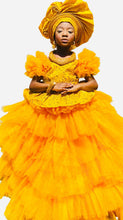 Load image into Gallery viewer, Ife Yellow Dress - Party Wear Yellow Gowns for Baby Girls Online