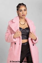 Load image into Gallery viewer, Janine Double Breasted Borg Teddy Coat