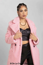Load image into Gallery viewer, Janine Double Breasted Borg Teddy Coat