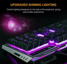 Load image into Gallery viewer, Ninja Dragon Metallic Silver Mechanical Gaming Keyboard and Mouse Set Mobile &amp; Laptop Accessories LoveAdora