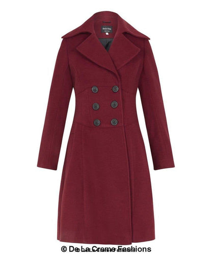 Kirsty Slim Fit A-Line Coat Jackets & Coats LoveAdora