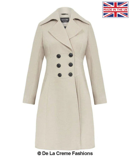 Kirsty Slim Fit A-Line Coat Jackets & Coats LoveAdora