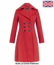 Load image into Gallery viewer, Kirsty Slim Fit A-Line Coat Jackets &amp; Coats LoveAdora