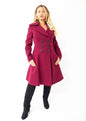 Kirsty Slim Fit A-Line Coat Jackets & Coats LoveAdora