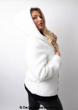 Load image into Gallery viewer, Lauren Zip Up Hooded Borg Teddy Jacket Jackets &amp; Coats LoveAdora