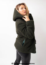 Load image into Gallery viewer, Lauren Zip Up Hooded Borg Teddy Jacket Jackets &amp; Coats LoveAdora
