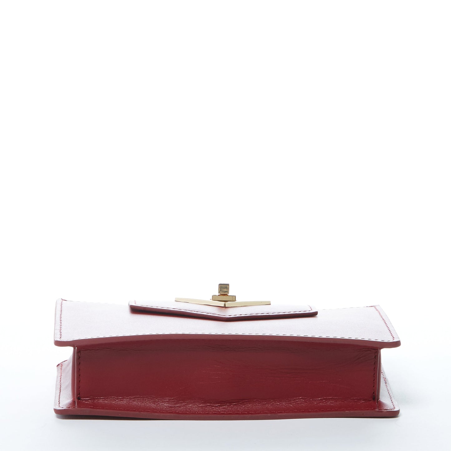 Mary Small Crossbody Leather Wristlet Burgundy