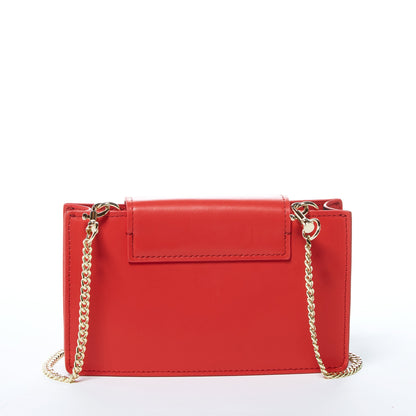 Mary Red Purse Mini Crossbody Bag Leather Wristlet