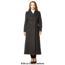 Load image into Gallery viewer, Wool Blend Double Breasted Long Coat