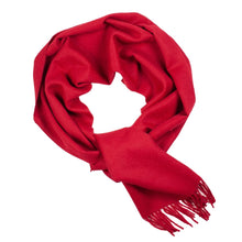 Load image into Gallery viewer, Alpaca wool bordeaux red scarf