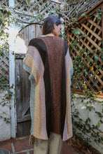 Load image into Gallery viewer, Multi-color Striped Tassel Poncho