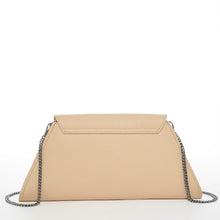 Load image into Gallery viewer, Angelica Nude Leather Clutch Purse