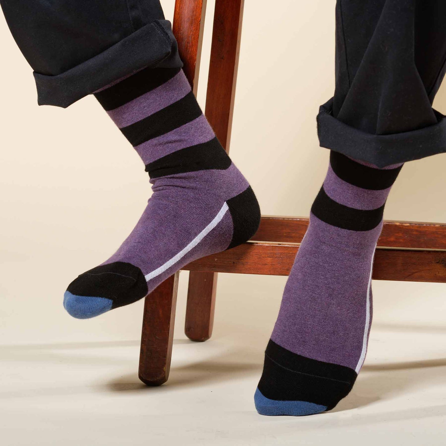 Equilibrium Organic Men's Socks - Purple