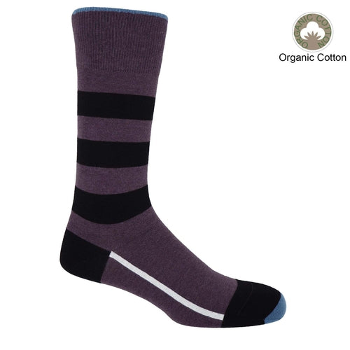 Equilibrium Organic Men's Socks - Purple